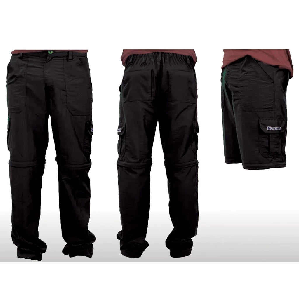 Calça De Pesca Trilha Vira Bermuda Nortrek 6 Bolsos Prot. Uv 50+
