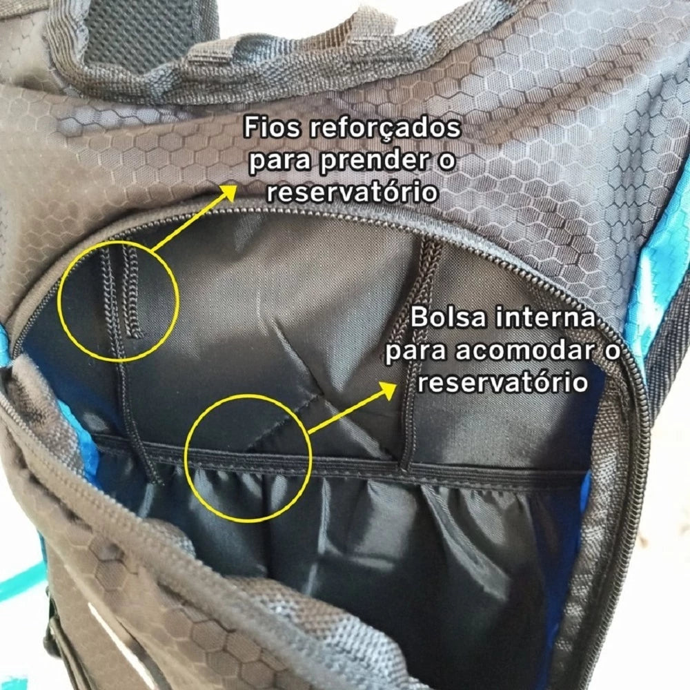 Mochila Hidratação Bolsa Água 2 Litros P/ Bike Corrida