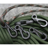 MOSQUETÃO TÁTICO SOBREVIVENCIA ACAMPAMENTO PROFISSIONAL LIGA DE ALUMINIO ROLAMENTO DE CARGA DE 33.06 LB