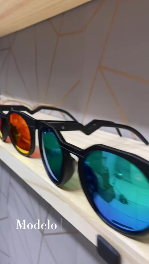 Óculos de Sol Redondo Lente Espelhado Esportivo - Proteção UV400