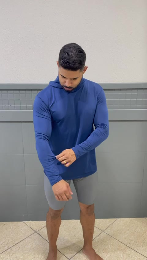 Camisa Térmica Masculina Manga Longa Com Capuz e Balaclava Touca Ninja Proteção Solar e Frio