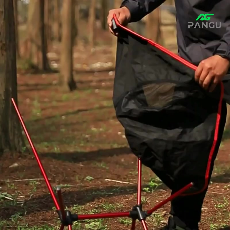 Cadeira Em Alumínio Portátil Dobrável Oxford 600D Ultraleve Praia Camping Pesca Com Bolsa Bask