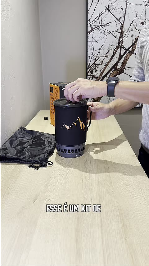 Fogareiro com Panela Jet Cook Trekking Alpinismo Camping