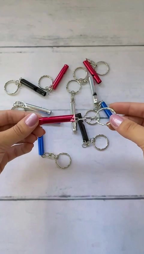 Apito em Metal Chaveiro Acampamentos Emergência Caminhada Camping