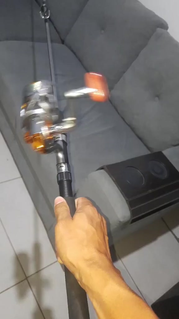 vara de pesca Joyfox Kit Vara Molinete1,8m + Carretel Molinete Dc7000 12+1 Rolamentos