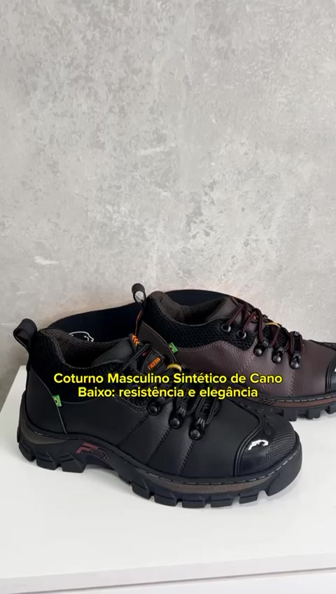 Coturno Masculino Trabalho Segurança Bico Emborrachado Bota Adventure