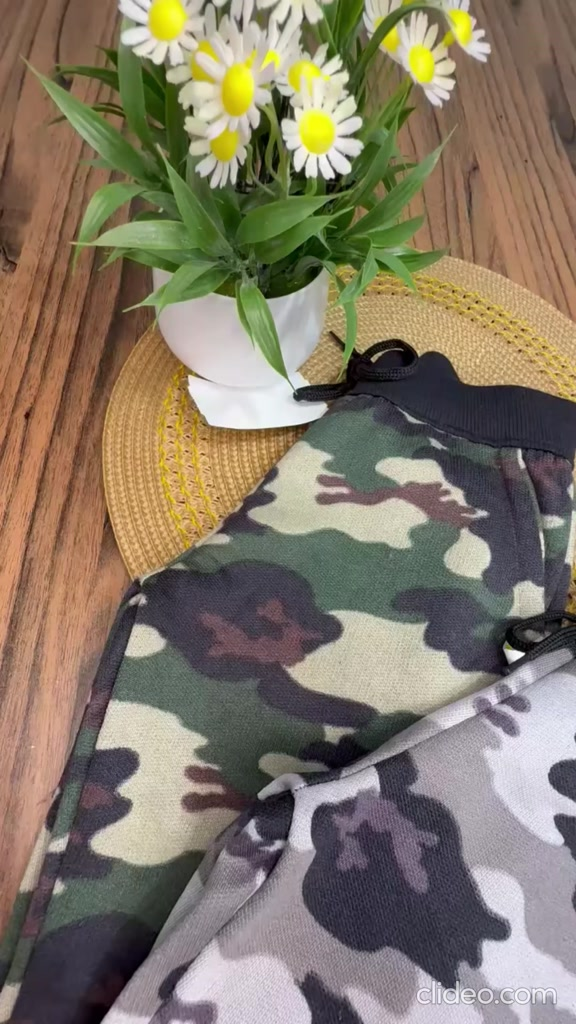 Calça camuflada infantil e juvenil unissex - Tam 1 ao 16 anos.