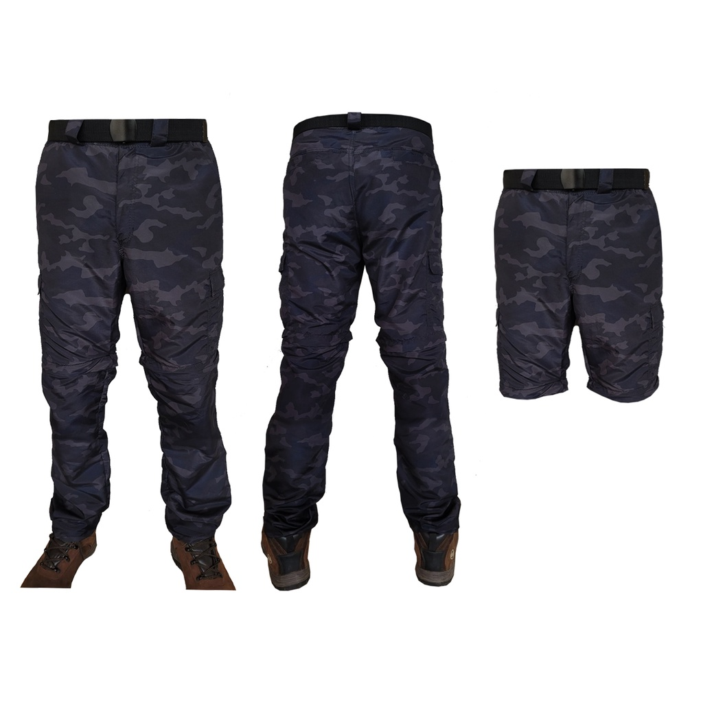 Calça De Pesca Trilha Vira Bermuda Nortrek 6 Bolsos Prot. Uv 50+