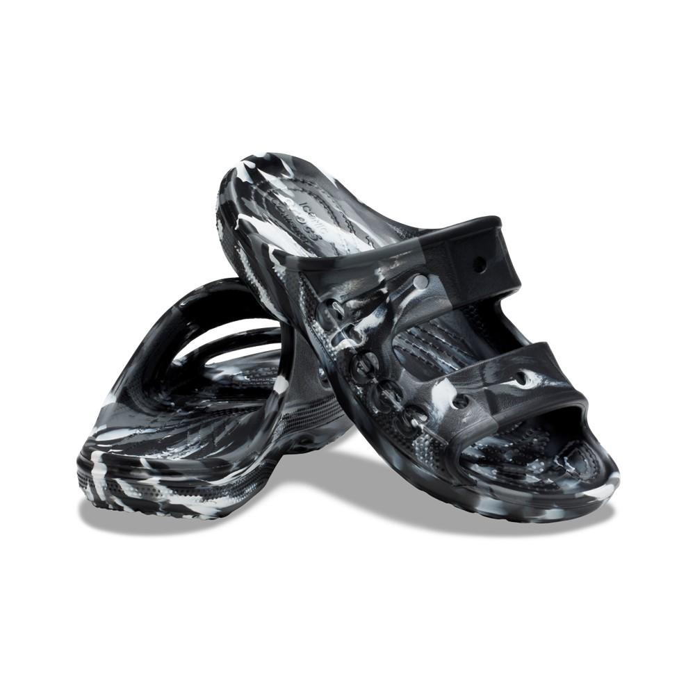 Sandália crocs baya marbled sandal black/multi