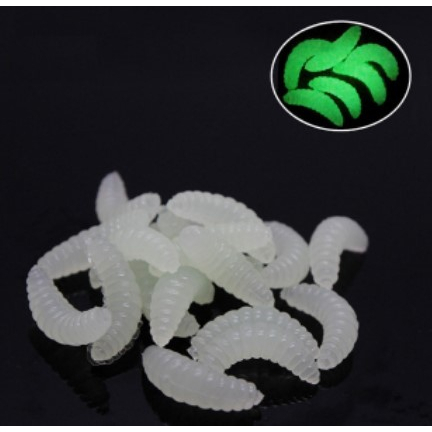 KIT COM ISCAS ARTIFICIAL BICHO DA LARANJA + ANZOL PARA TILÁPIA PARA PESCA