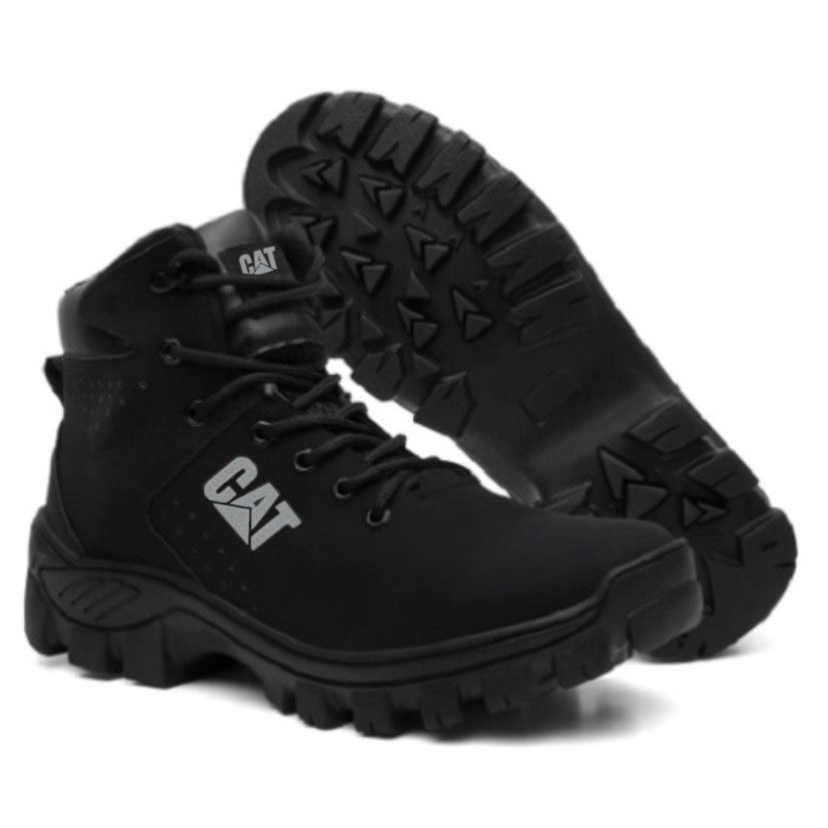 Bota Botina Coturno Masculino Impermeável Em Couro