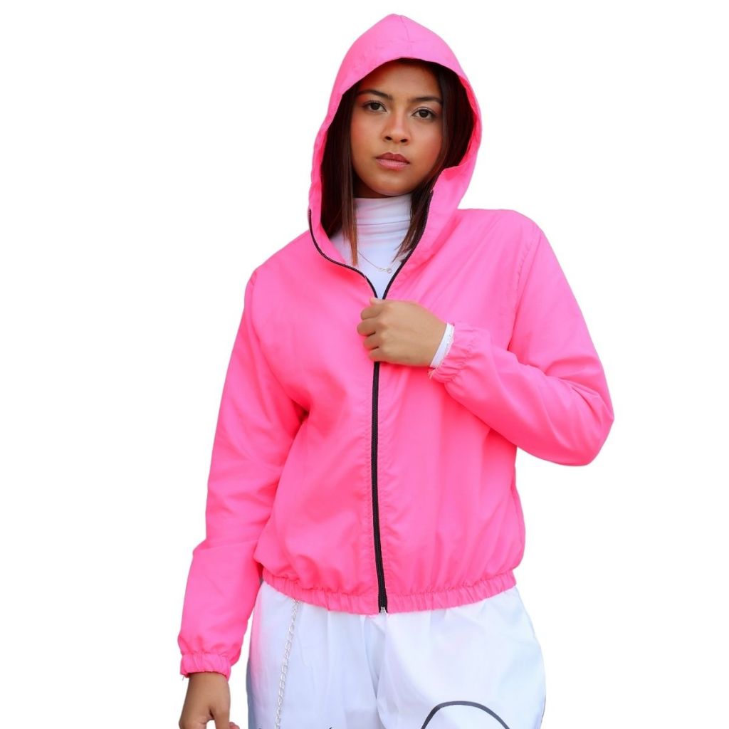 Jaqueta Termica Ciclismo Proteção Uv Corta Vento Neon