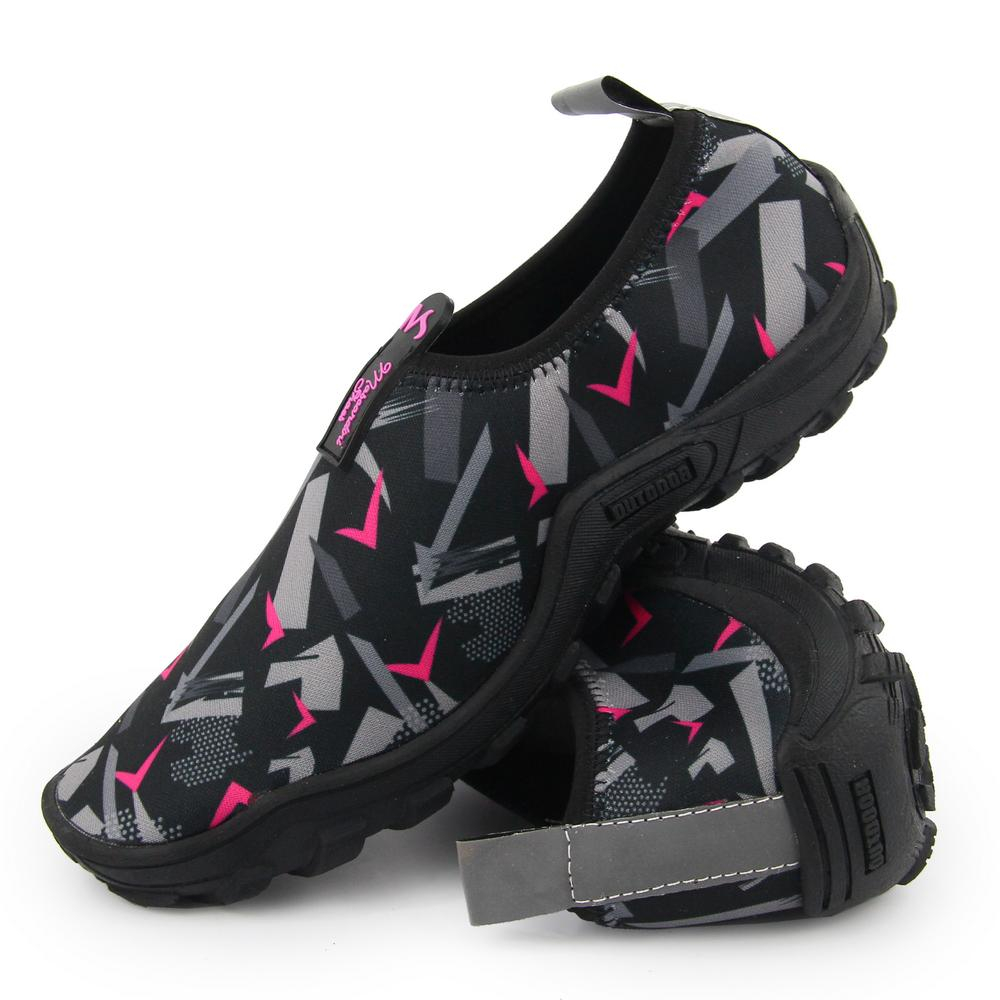 Kit Sapatilha + Mochila Náutica Híbrida Neoprene Aquática Praia Pesca Rios Super confortavel