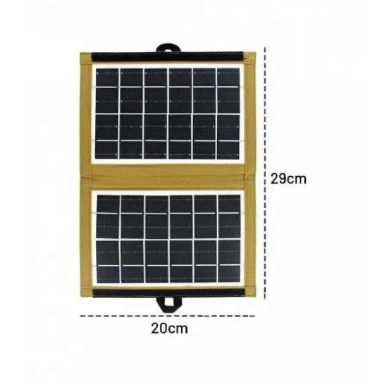 Painel Solar Portatil 7.2W/6V 29x20 Dobravel Carregador Energia Fotovoltaica Para Celular SmartPhone