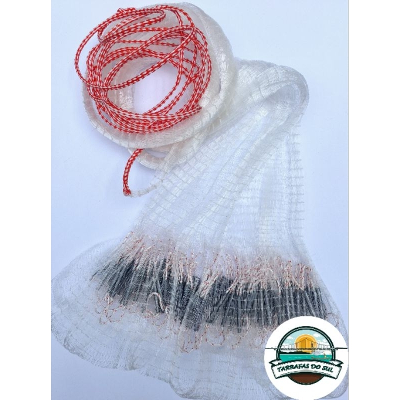 Tarrafa Camarão Lambari Piaba16 Metros Malha1.2 Altura 2.40 Fio 0.25