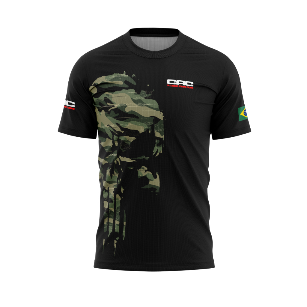 Camiseta Cac Colecionador Caça Atirador Proteção Uv50+