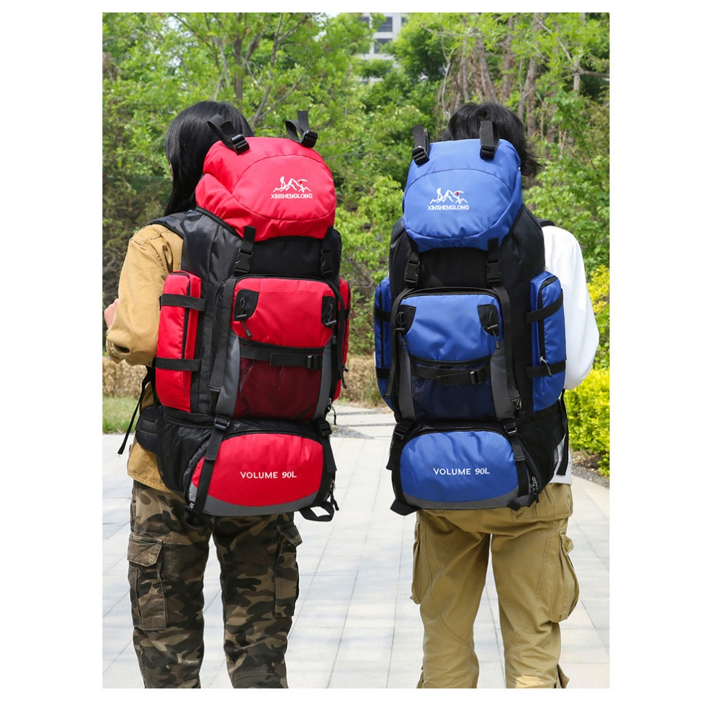 Mochila 90Litro Grande Camping Reforçada Impermeável Cargueira Trilha Viagem