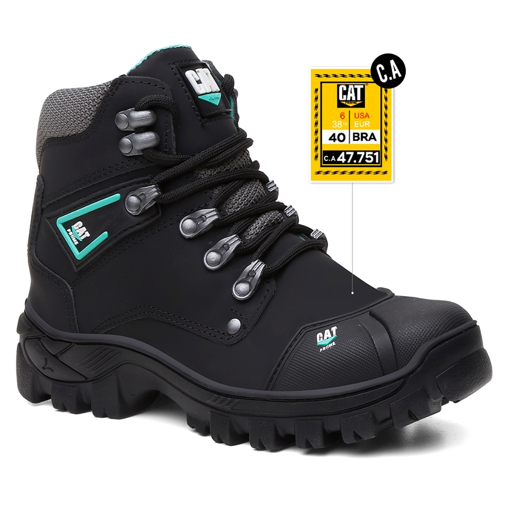 Bota Catpriime Biqueira Pvc Segurança Com C.a Envio Imediato