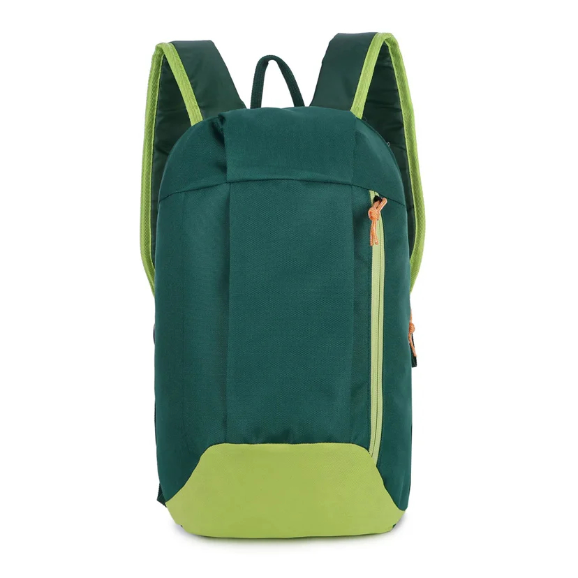 Mochila de Trilha 10L Impermeável PatchWork Camping Viagem - Laranja Vibrante com Vermelho