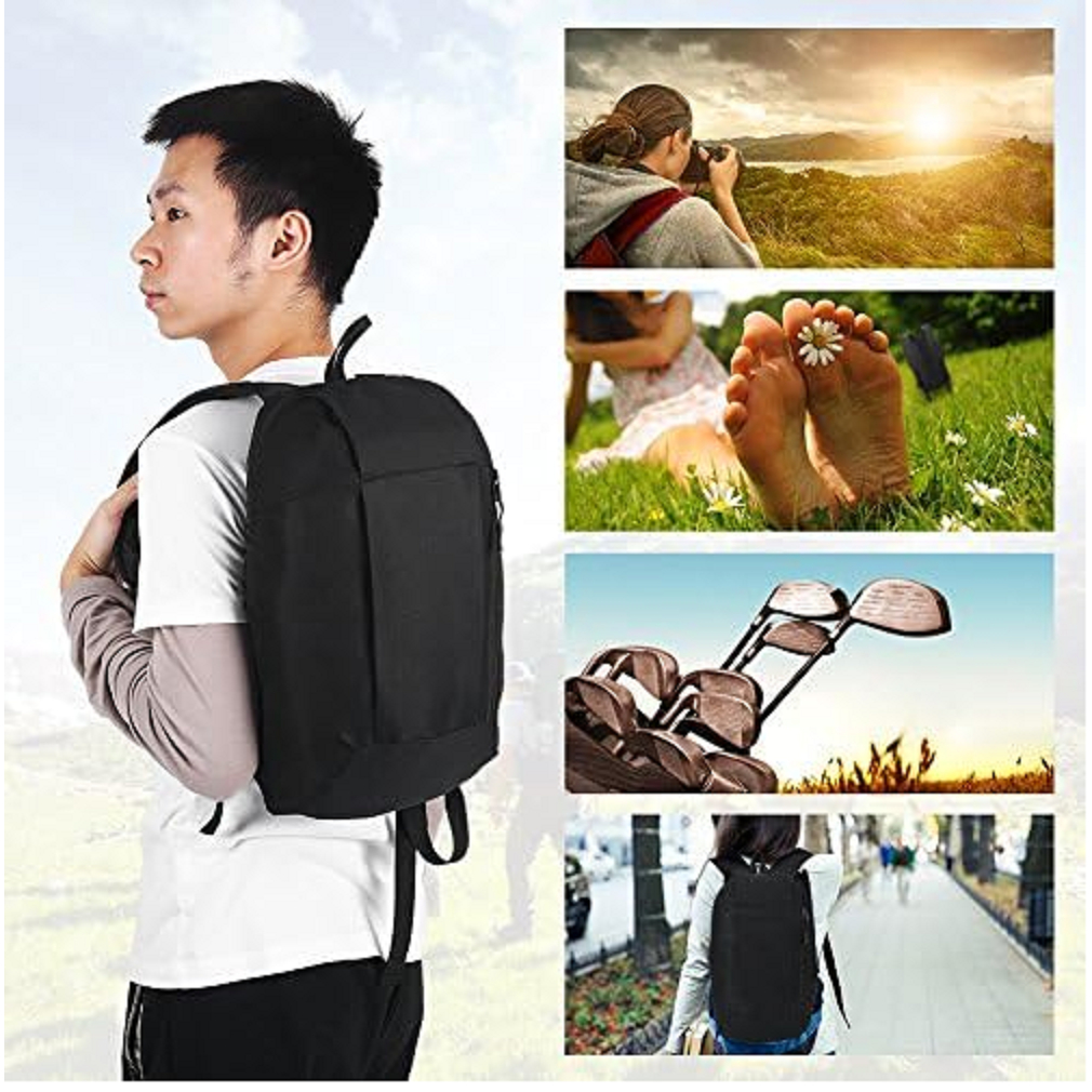 Mochila de Trilha 10L Impermeável PatchWork Camping Viagem - Laranja Vibrante com Vermelho