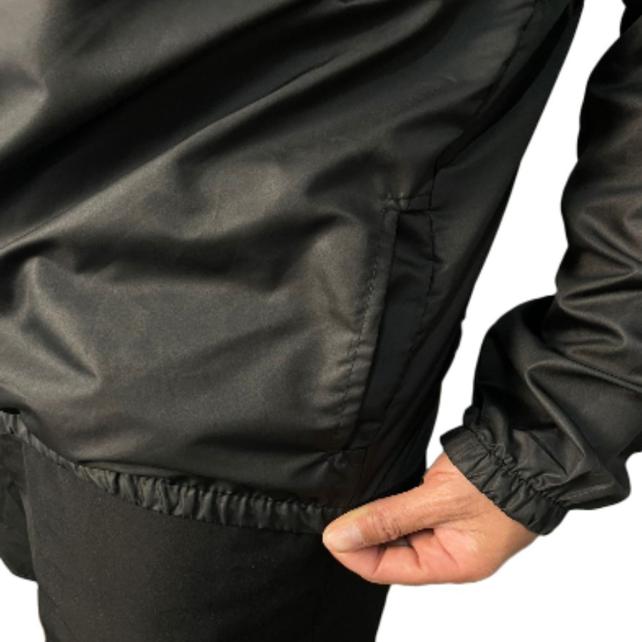 Jaqueta Corta Vento Masculina Impermeável Semi Forrada Com Capuz - Repelente a Água - Gola Alta