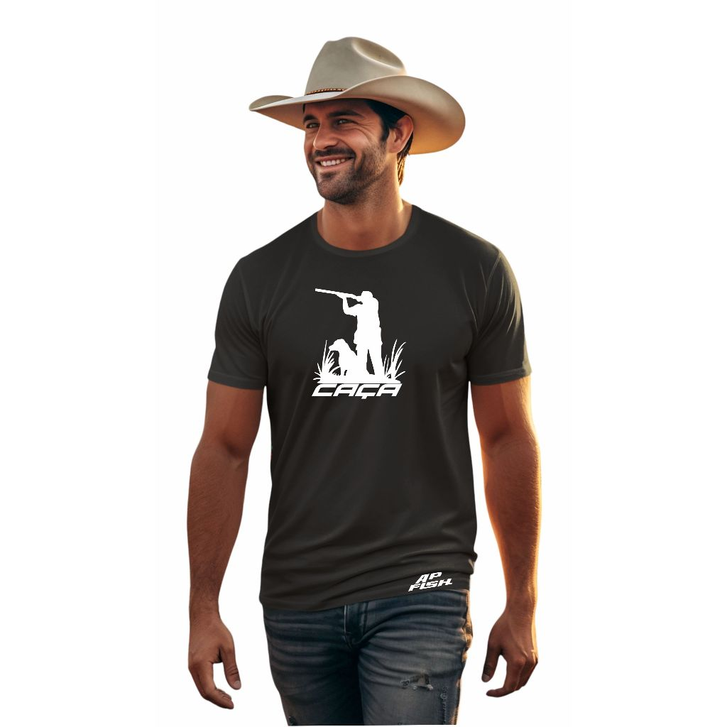 Camiseta personalizada Caça Caçador Manejo algodão