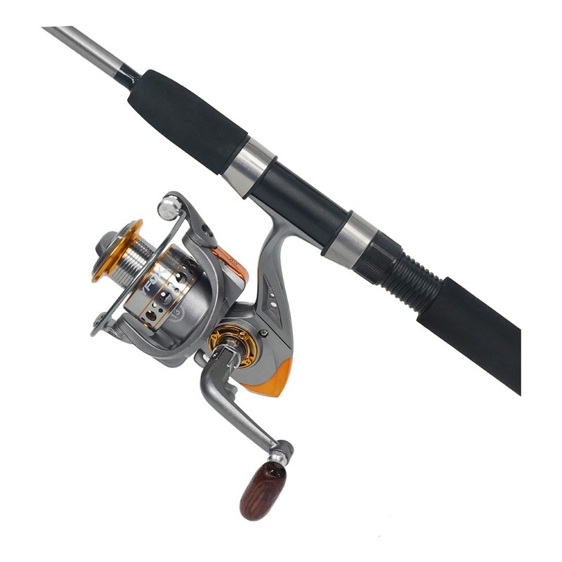 vara de pesca Joyfox Kit Vara Molinete1,8m + Carretel Molinete Dc7000 12+1 Rolamentos