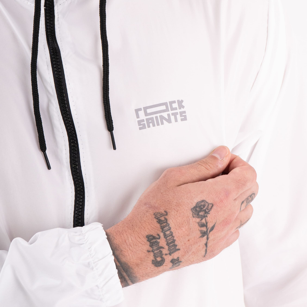 Corta Vento Masculina Impermeável Semi Forrada PRETO Rock Saints