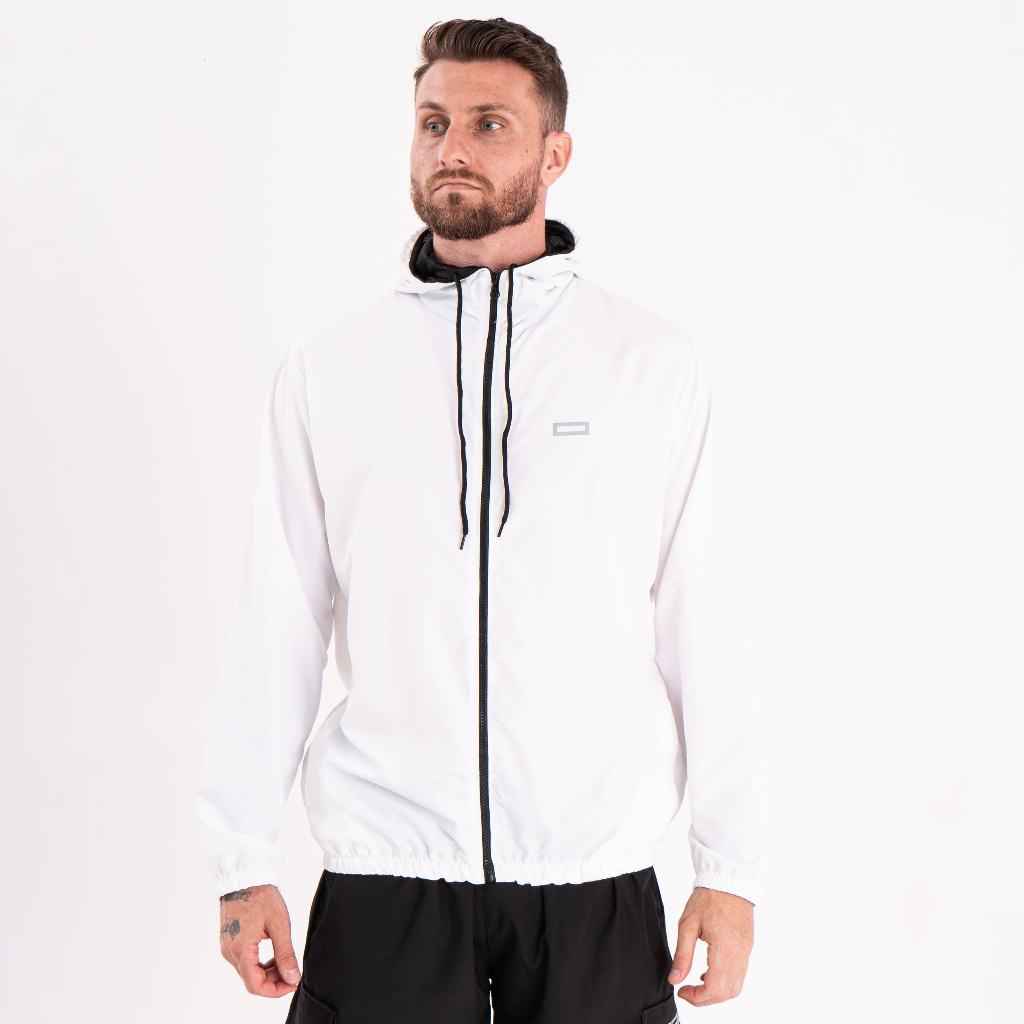 Corta Vento Masculina Impermeável Semi Forrada PRETO Rock Saints