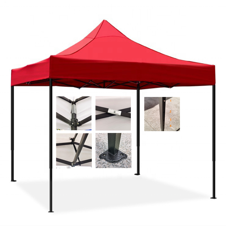 Tenda Sanfonada Gazebo 3x3 reforçada resistentechapéu de bruxa camping jardim praia pesca lazer