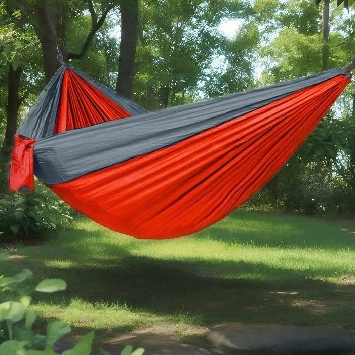 Rede De Dormir Casal 300kg Lazer Camping Selva Nylon 210t Rede Descanso