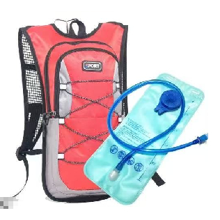Mochila Hidratação Impermeável Refil 2l de Bike Sports E Refil de Água