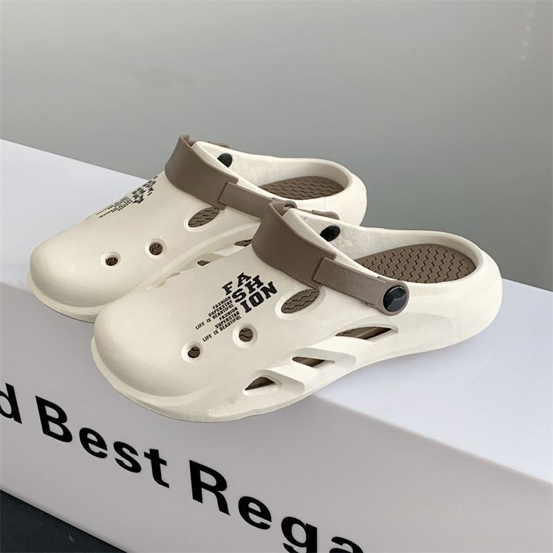 Sandálias De Verão Masculinas Novos Sapatos De Praia Estilo Casais Vestir-Se De Duas Calças De Banho