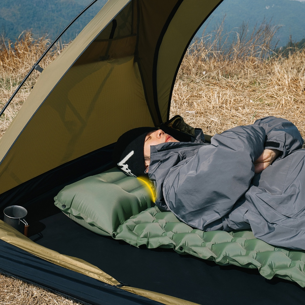 Colchão Inflável Almofada De Dormir Autoinflável Para Acampamento 190cm