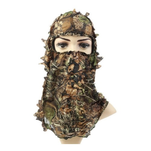 Balaclava Touca Capuz Roupa Camuflada Folha 3d Ghillie Caça