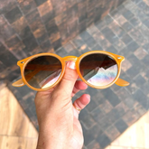 Óculos de Sol Retro Quadrado Unissex Proteção UV 400 Armação Transparente e Haste Pretas