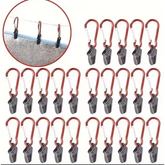 Prendedor + mosquetão junto 1 pç valor referente , prender produtos de pesca camping trabalho em casa