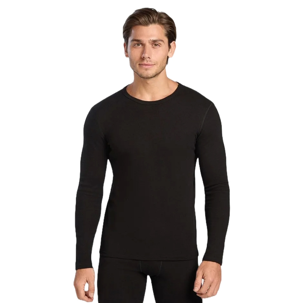 Conjunto Segunda Pele Térmica Flanelado Frio Intenso Preto Proteção Uv+50 Masculino Feminino Unissex