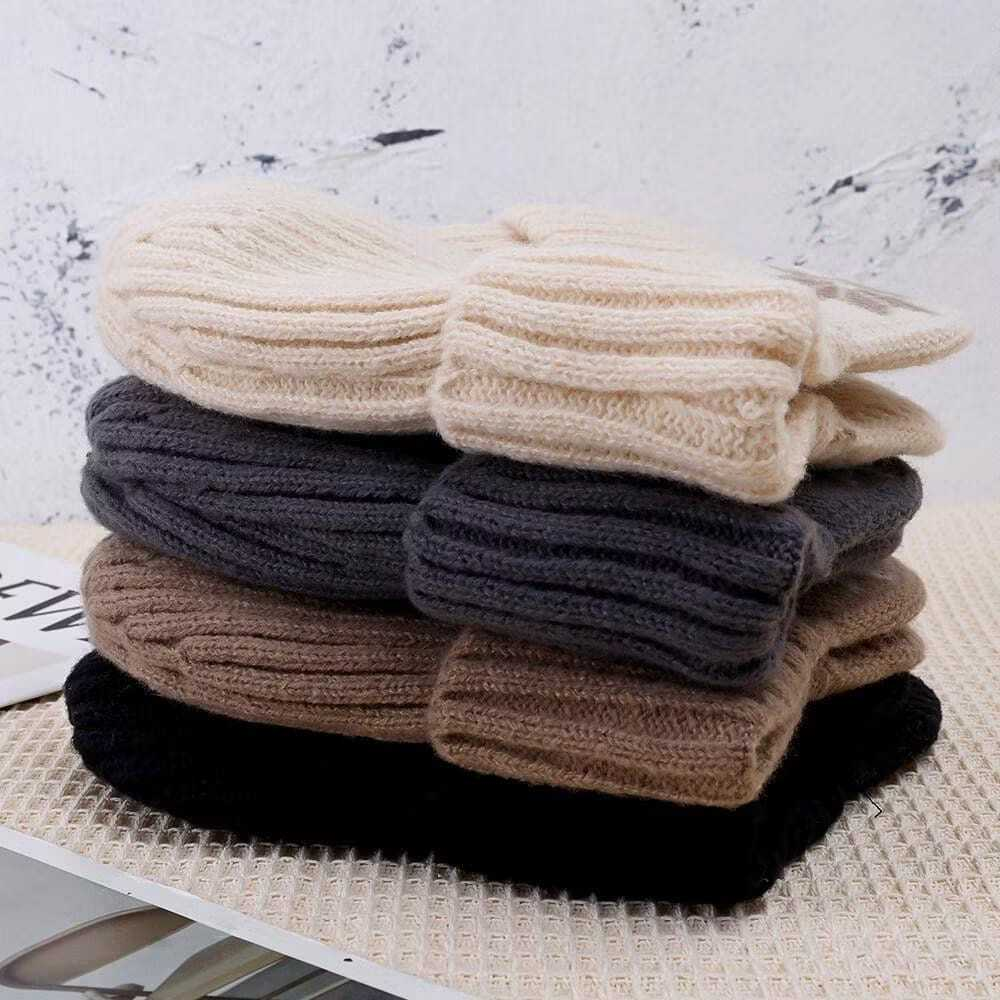 Touca Adultos Integrado Earmuffs Proteção De Ouvido Inverno À Prova De Vento Ao Ar Livre Earflap Grosso