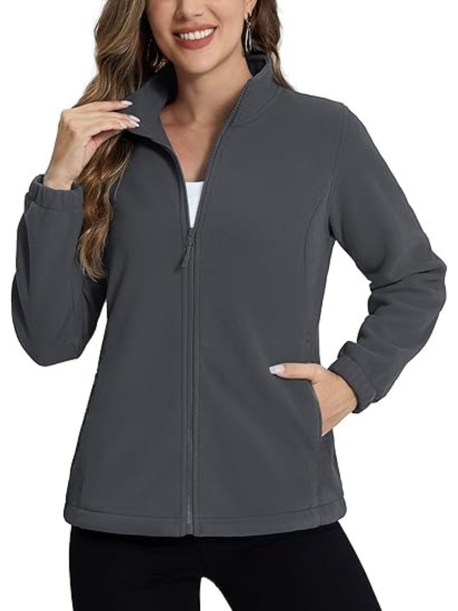 Jaqueta Blusa Soft Fleece Feminina Flanelado Gola Alta Inverno