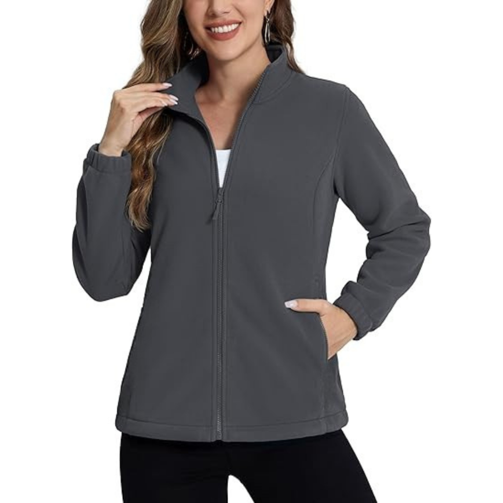 Jaqueta Blusa Soft Fleece Feminina Flanelado Gola Alta Inverno