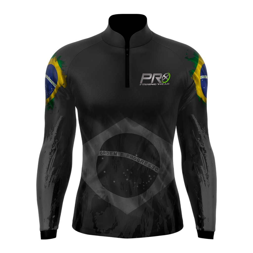 CAMISA BLUSA CAMISETA PROX FISHING BRASIL PATRIOTA COM PROTEÇÃO SOLAR UV50+