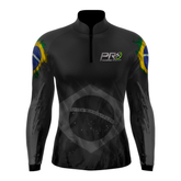 CAMISA BLUSA CAMISETA PROX FISHING BRASIL PATRIOTA COM PROTEÇÃO SOLAR UV50+