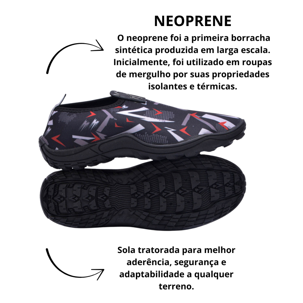 Sapatilha Neoprene Aquatica + Relogio digital Coleção Nova Militar 2024 Moscardini Shoes