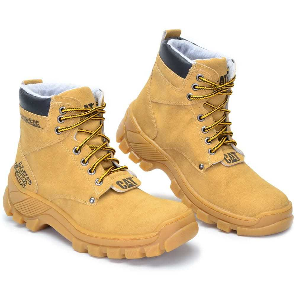 Bota Coturno Cat Catepilla Butina Adiventro Casual Couro Ecológico