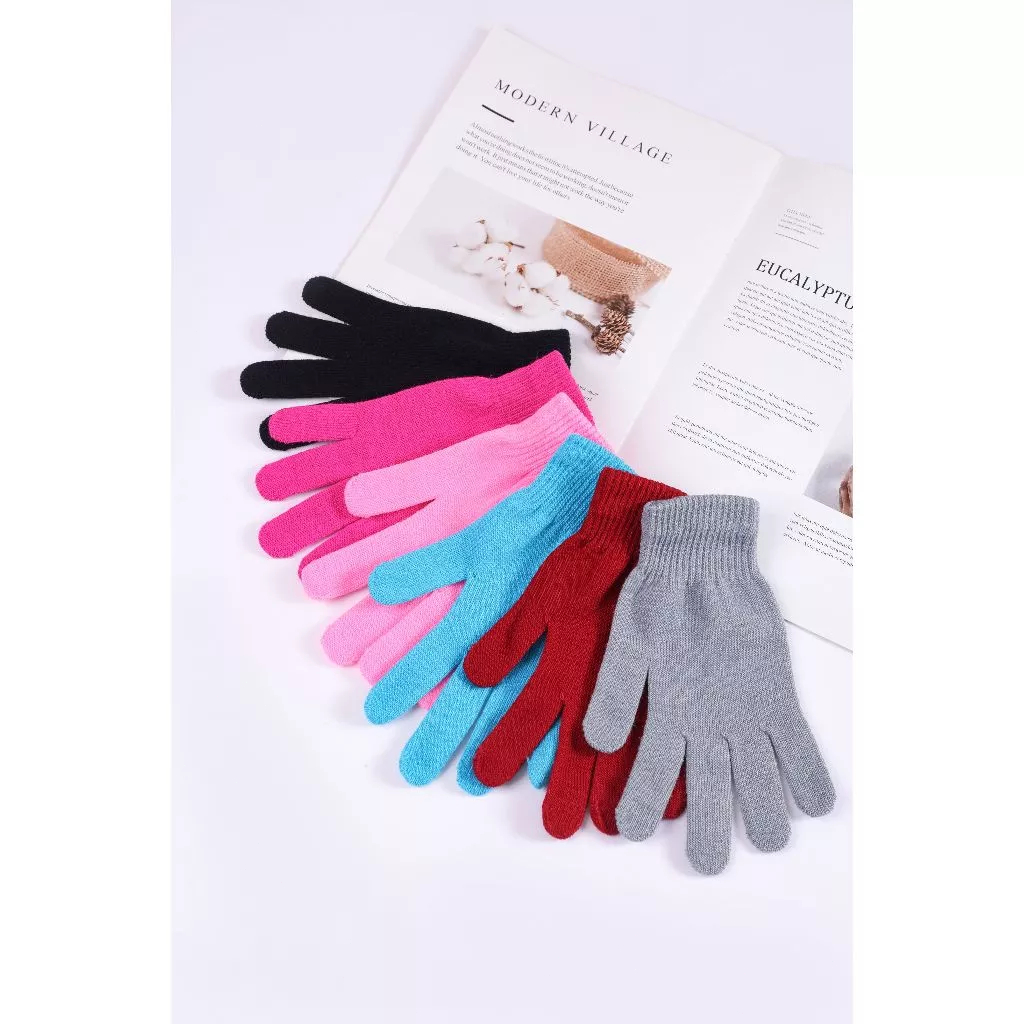 6 Pares Luva de lã peluda Grossa Feminina Masculino Adulto Unisexx Inverno Quente Sensível Mãos luva frio moto