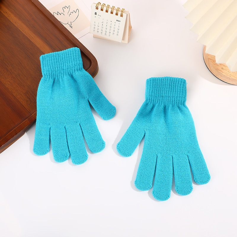 6 Pares Luva de lã peluda Grossa Feminina Masculino Adulto Unisexx Inverno Quente Sensível Mãos luva frio moto