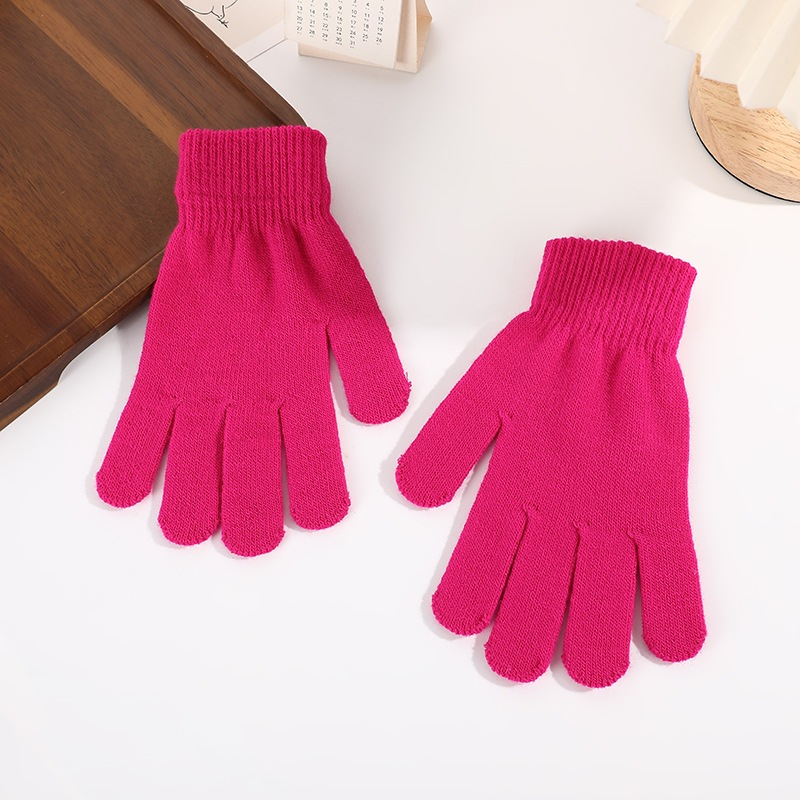 6 Pares Luva de lã peluda Grossa Feminina Masculino Adulto Unisexx Inverno Quente Sensível Mãos luva frio moto