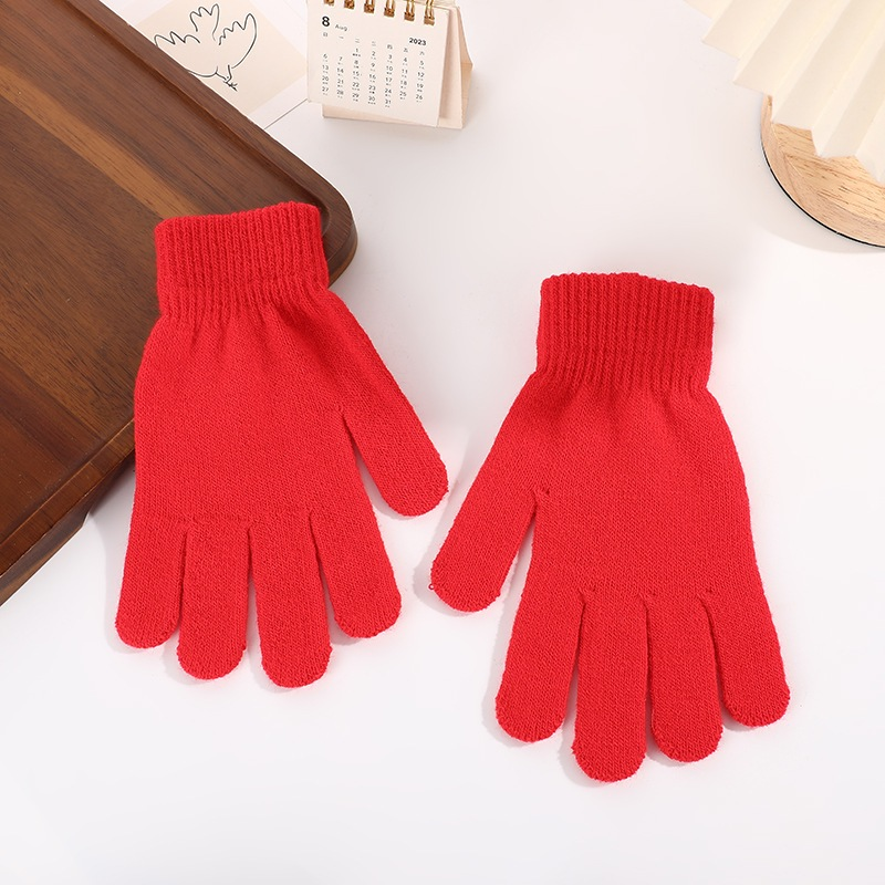 6 Pares Luva de lã peluda Grossa Feminina Masculino Adulto Unisexx Inverno Quente Sensível Mãos luva frio moto