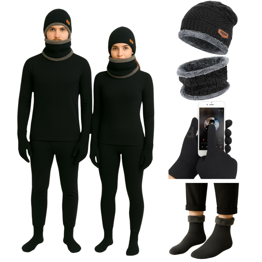Kit Conjunto Térmico Frio Inverno Segunda pele Completo